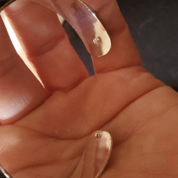 New Blue Rainbow Moonstone 925 Silver Butterflies Poison Cuff Bracelet. - Picture 6 of 16